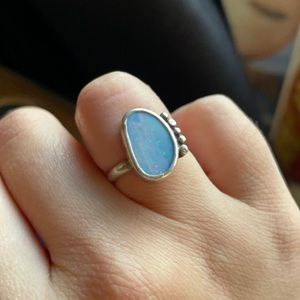 Bespoke Opal Ring 925 Handmade